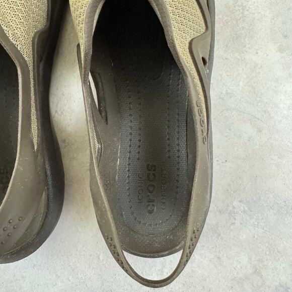 Crocs Swiftwater Mesh Wave Mens 10 Sandals Slip On Shoes Water Fishing 205701 main image 5